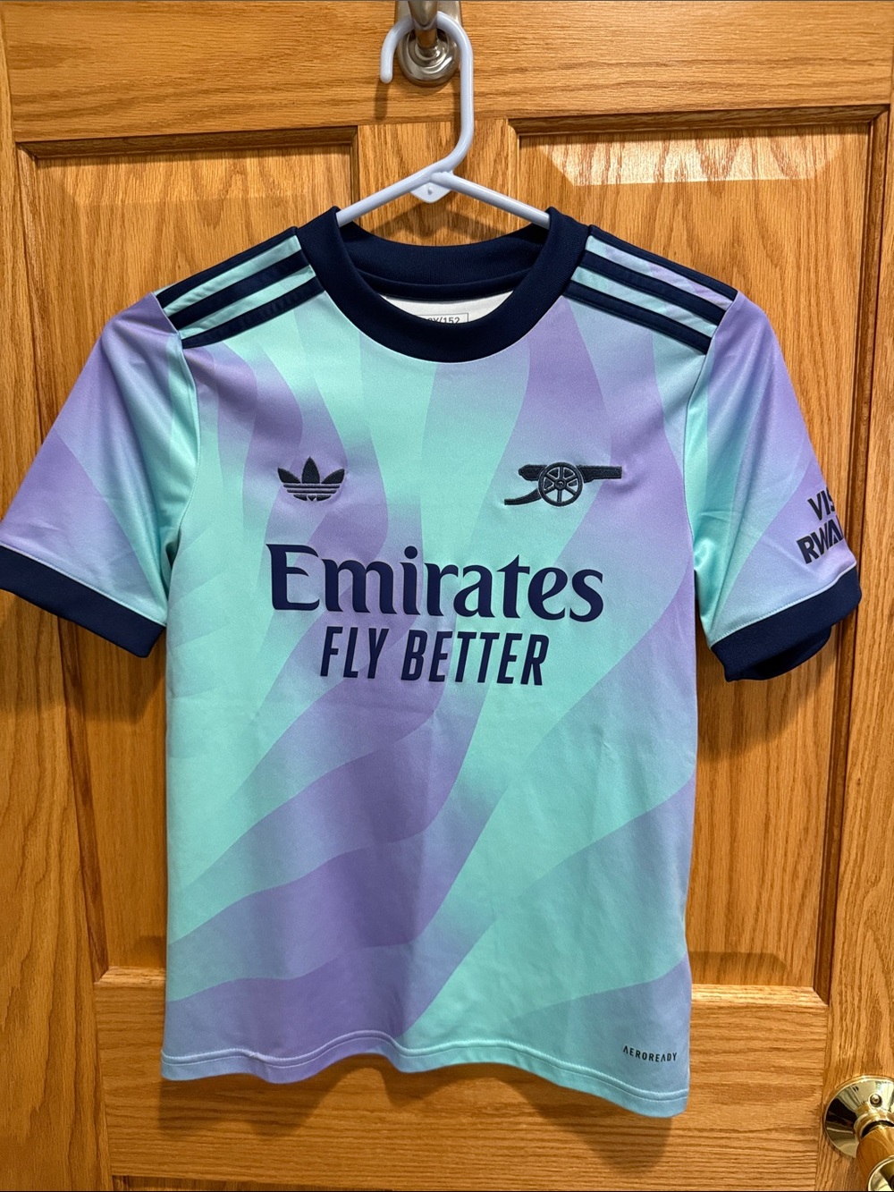 adidas Kids Mint & Lavender Emirates Training Jersey
